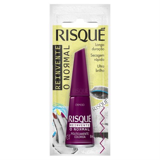 Esmalte Cremoso Ultrabrilho Politicamente Colorida Risqué Reinvente o Normal Blister 8ml - Imagem em destaque