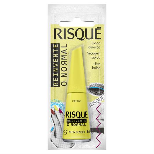 Esmalte Cremoso Ultrabrilho Neon Gender Risqué Reinvente o Normal Blister 8ml - Imagem em destaque