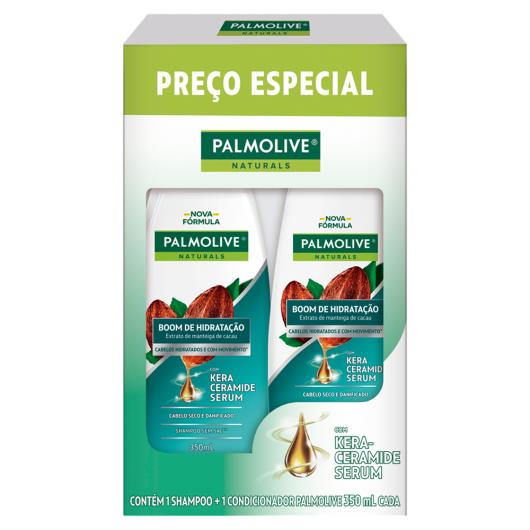 Kit Shampoo + Condicionador Palmolive Naturals Boom de Hidratação 350ml Cada - Imagem em destaque