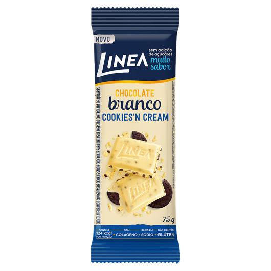 Chocolate Branco Cookies'n Cream Linea Pacote 75g - Imagem em destaque