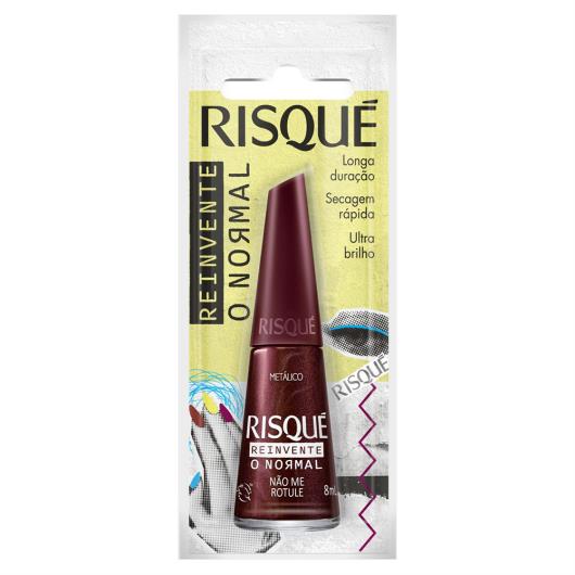 Esmalte Metálico Não Me Rotule Risqué Reinvente o Normal Blister 8ml - Imagem em destaque