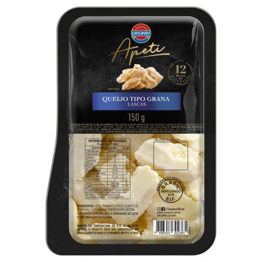 Queijo Grana Lascas Catupiry Apeti 150g - Imagem em destaque