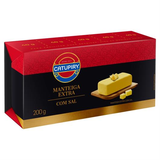 Manteiga Extra com Sal Catupiry Tablete 200g - Imagem em destaque