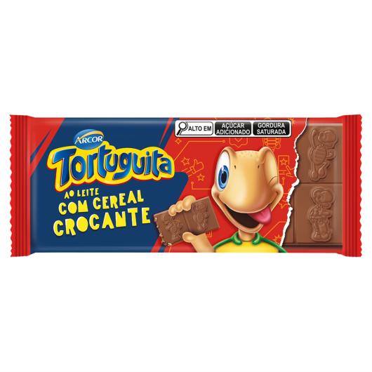 Chocolate ao Leite com Cereal Crocante Tortuguita Pacote 80g - Imagem em destaque