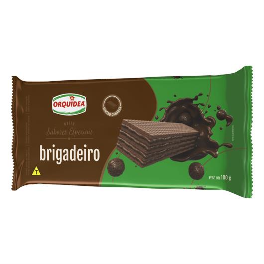 Biscoito Wafer Recheio Brigadeiro Orquídea Sabores Especiais Pacote 100g - Imagem em destaque