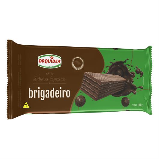 Biscoito Wafer Recheio Brigadeiro Orquídea Sabores Especiais Pacote 100g - Imagem em destaque