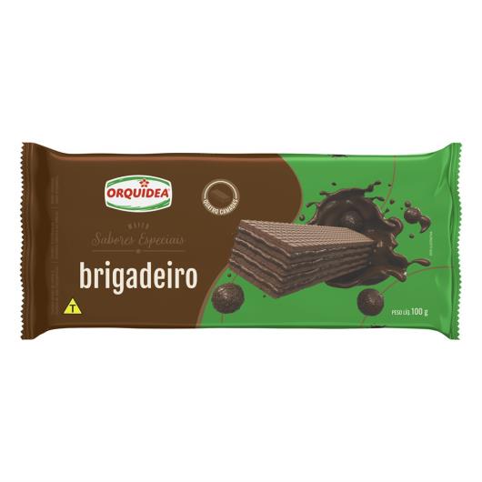 Biscoito Wafer Recheio Brigadeiro Orquídea Sabores Especiais Pacote 100g - Imagem em destaque