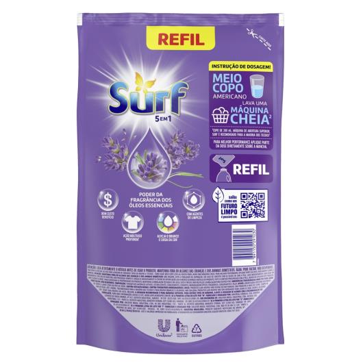 Lava roupas líquido lavanda 5em1 Surf sachê 900ml - Imagem em destaque