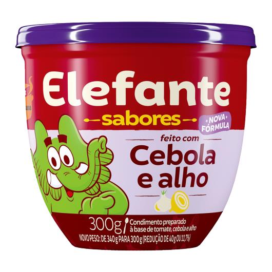 Extrato de Tomate com Cebola e Alho Elefante Pote 300g - Imagem em destaque