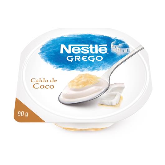 Iogurte Integral Grego Calda Coco Nestlé Pote 90g - Imagem em destaque