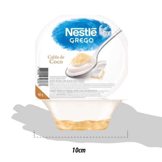 Iogurte Integral Grego Calda Coco Nestlé Pote 90g - Imagem em destaque