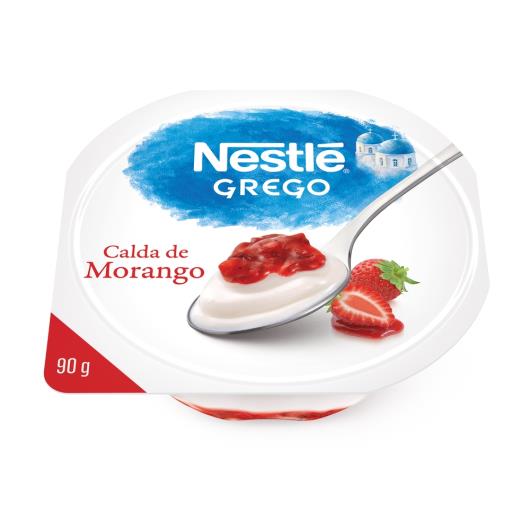 Iogurte Integral Grego Calda Morango Nestlé Pote 90g - Imagem em destaque