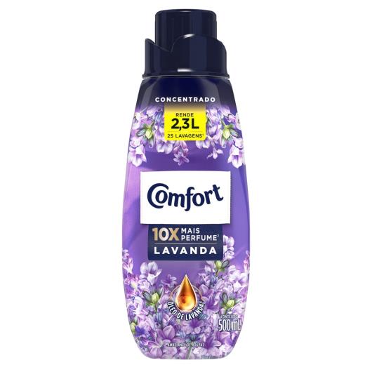 Amaciante de Roupa Concentrado Lavanda Comfort Frasco 500ml - Imagem em destaque