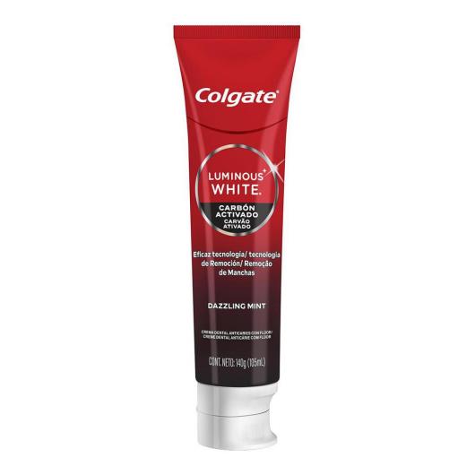 Creme Dental Clareador Colgate Luminous White Carvão Ativado 140g - Imagem em destaque