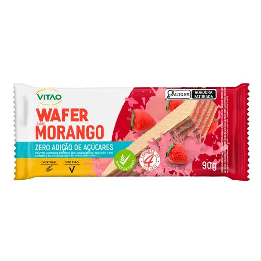 Wafer Integral Vitao Morango Zero Adição de Açúcares 90g - Imagem em destaque