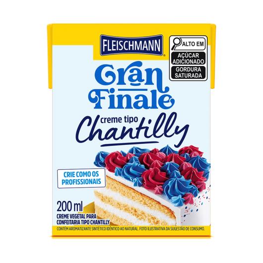Creme tipo chantilly Fleischmann Gran Finale 200ml - Imagem em destaque