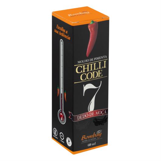 Molho de Pimenta Dedo-de-Moça Bombay Herbs & Spices Chilli Code Vidro 60ml - Imagem em destaque