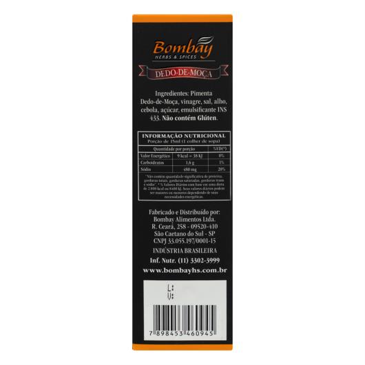 Molho de Pimenta Dedo-de-Moça Bombay Herbs & Spices Chilli Code Vidro 60ml - Imagem em destaque