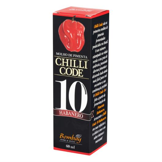 Molho de Pimenta Habanero Bombay Herbs & Spices Chilli Code Vidro 60ml - Imagem em destaque