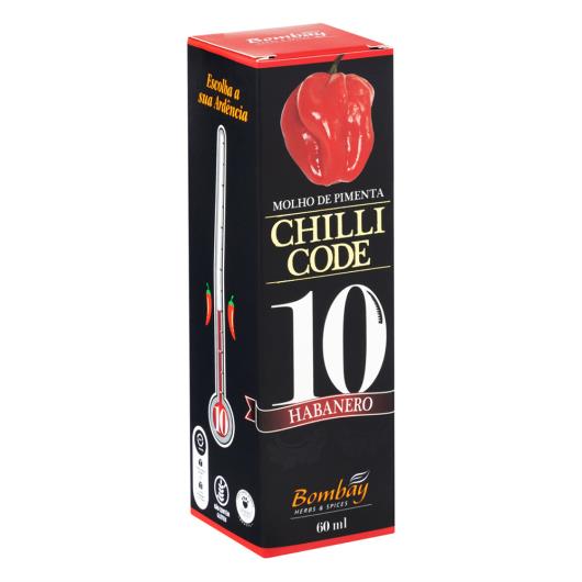 Molho de Pimenta Habanero Bombay Herbs & Spices Chilli Code Vidro 60ml - Imagem em destaque