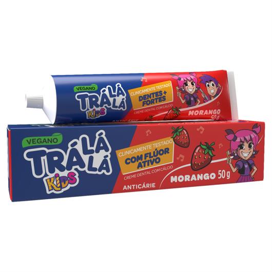 Creme Dental com Flúor Morango Trá Lá Lá Kids Caixa 50g - Imagem em destaque