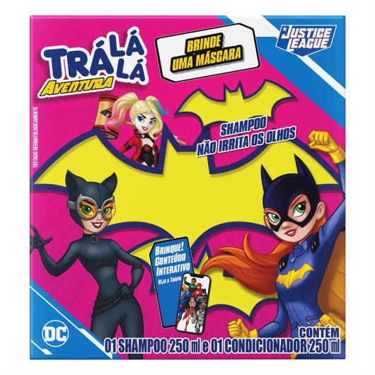 Kit Shampoo + Condicionador Infantil Justice League Trá Lá Lá Aventura Brilho Poderoso 250ml Cada Grátis Máscara - Imagem em destaque