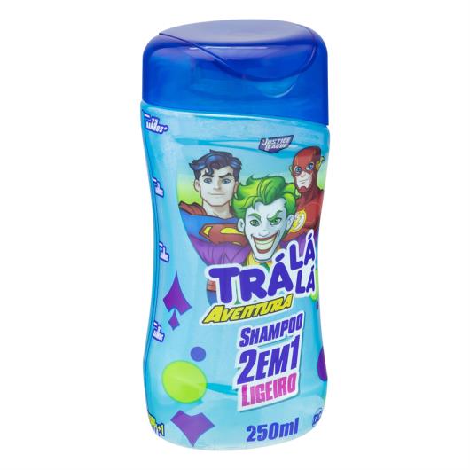 Shampoo Infantil 2 em 1 Justice League Trá Lá Lá Aventura Ligeiro Frasco 250ml - Imagem em destaque