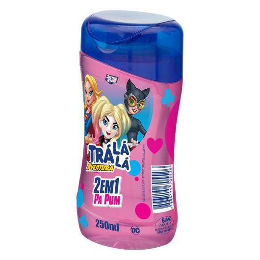 Shampoo Infantil 2 em 1 Justice League Trá Lá Lá Aventura Pa Pum Frasco 250ml - Imagem em destaque