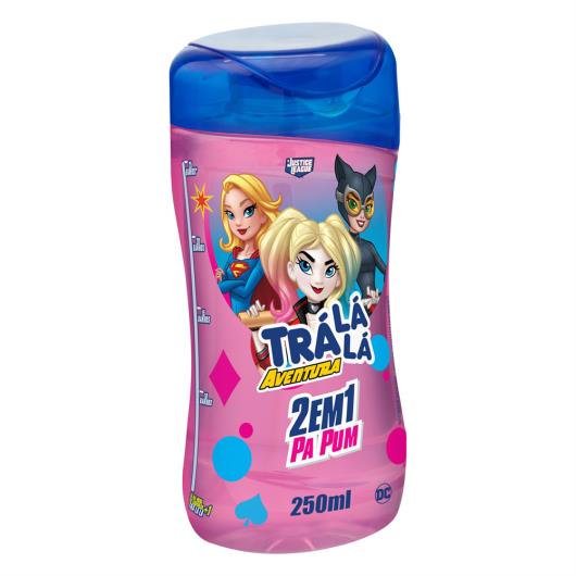 Shampoo Infantil 2 em 1 Justice League Trá Lá Lá Aventura Pa Pum Frasco 250ml - Imagem em destaque