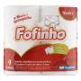Papel Higiênico Folha Dupla Neutro Fofinho 30m Pacote 4 Unidades
