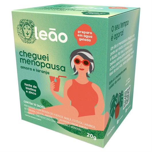 Chá Cheguei Menopausa Leão Fases Caixa 20g 10 Unidades - Imagem em destaque