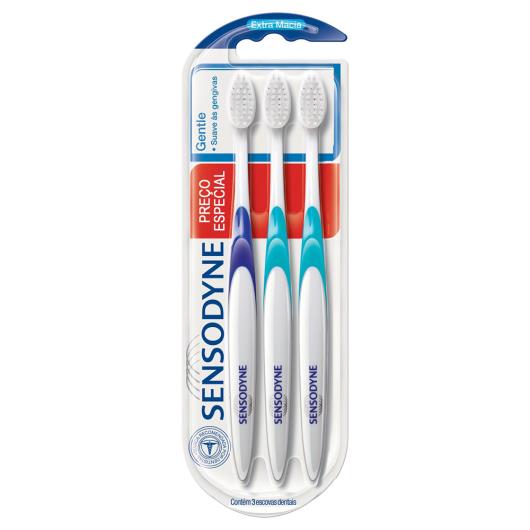 Escova Dental Extramacia Gentle Sensodyne 3 Unidades - Imagem em destaque