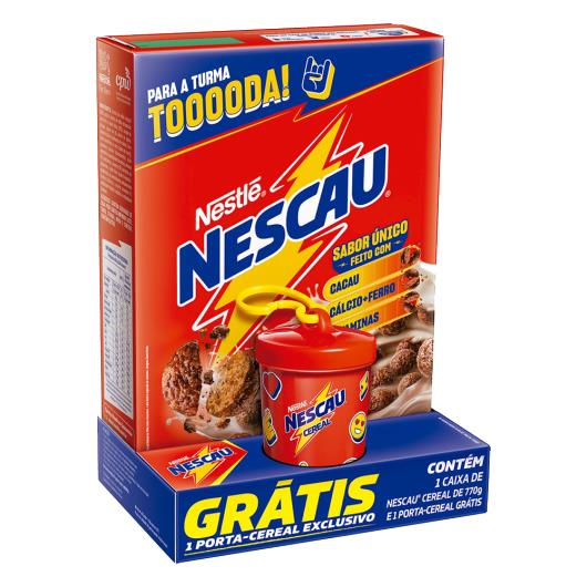 Kit Cereal Matinal Chocolate Nescau 770g Grátis Porta-Cereal Exclusivo Embalagem Econômica - Imagem em destaque