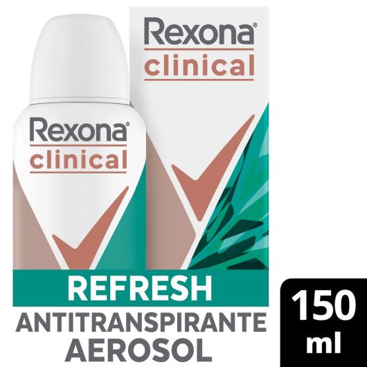 Antitranspirante Aerossol Refresh Rexona Clinical 150ml - Imagem em destaque