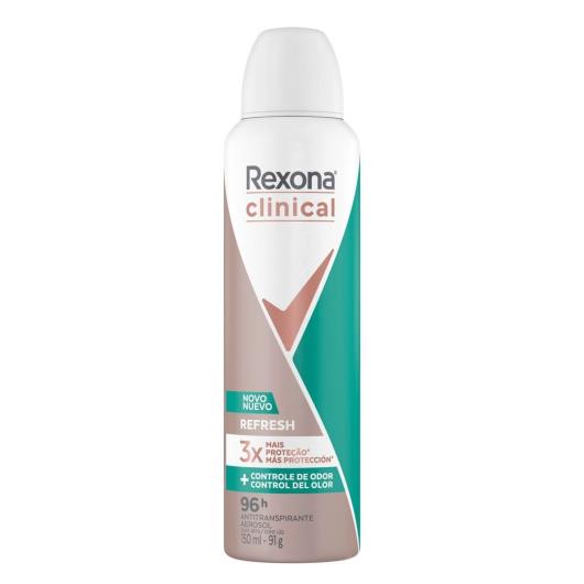 Antitranspirante Aerossol Refresh Rexona Clinical 150ml - Imagem em destaque