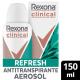 Antitranspirante Aerossol Refresh Rexona Clinical 150ml - Imagem 7891150089952-(0).jpg em miniatúra