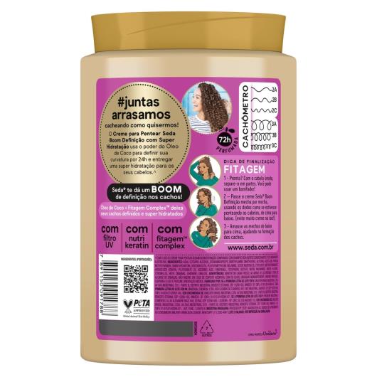 Creme para Pentear Seda Boom Definição Super Hidratação 1kg - Imagem em destaque
