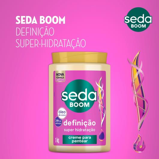 Creme para Pentear Seda Boom Definição Super Hidratação 1kg - Imagem em destaque