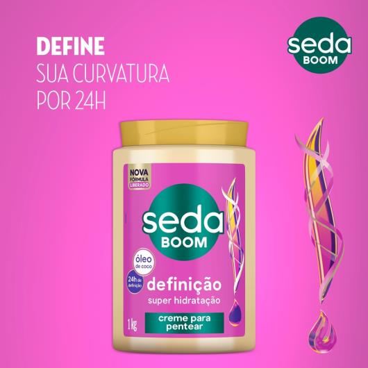 Creme para Pentear Seda Boom Definição Super Hidratação 1kg - Imagem em destaque