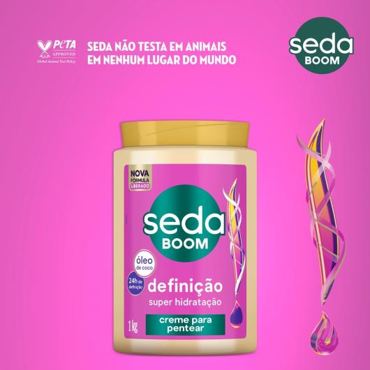 Creme para Pentear Seda Boom Definição Super Hidratação 1kg - Imagem em destaque