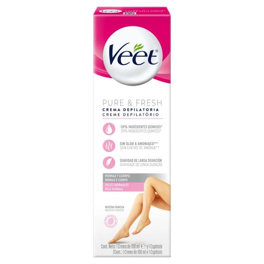 Creme Depilatório Pernas e Corpo Normal Veet Caixa 100ml - Imagem em destaque