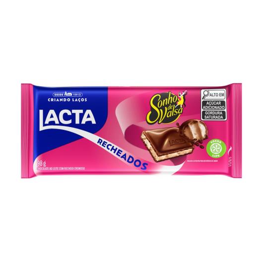 Chocolate Ao Leite Lacta Com Recheio Sonho De Valsa 98G - Imagem em destaque