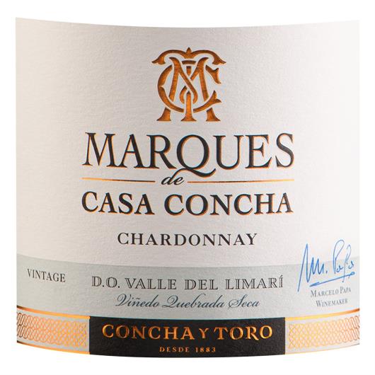 Vinho Chileno Branco Seco Marques de Casa Concha Chardonnay Valle del Limarí Garrafa 750ml - Imagem em destaque
