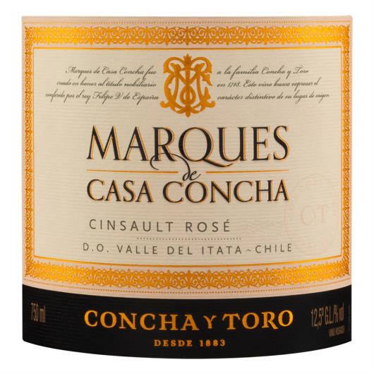 Vinho Chileno Rosé Seco Marques de Casa Concha Cinsault Valle del Itata Garrafa 750ml - Imagem em destaque