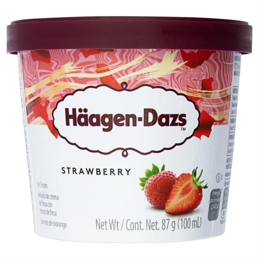 Sorvete Morango Häagen-Dazs Pote 100ml - Imagem em destaque