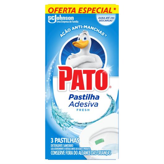 Detergente Sanitário Pastilha Adesiva Fresh Pato 3 Unidades Oferta Especial - Imagem em destaque