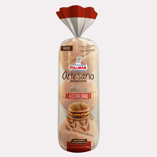 Pão para Hambúrguer Australiano Pullman Artesano Pacote 420g - Imagem em destaque