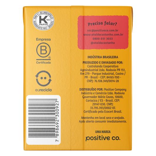 Bebida à Base de Castanha-de-Caju Orgânica Maçã e Banana A Tal da Castanha Mini Caixa 200ml - Imagem em destaque