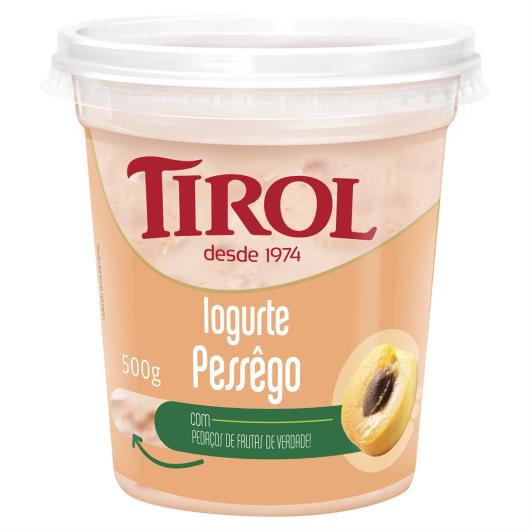 Iogurte Integral Pêssego Tirol Pote 500g - Imagem em destaque