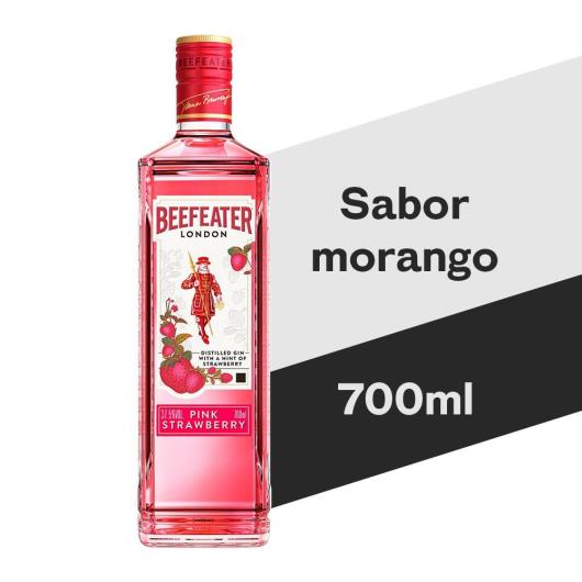 Gin London Pink Strawberry Beefeater Garrafa 700ml - Imagem em destaque